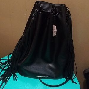 NWT Victoria secret backpack style leather fringed